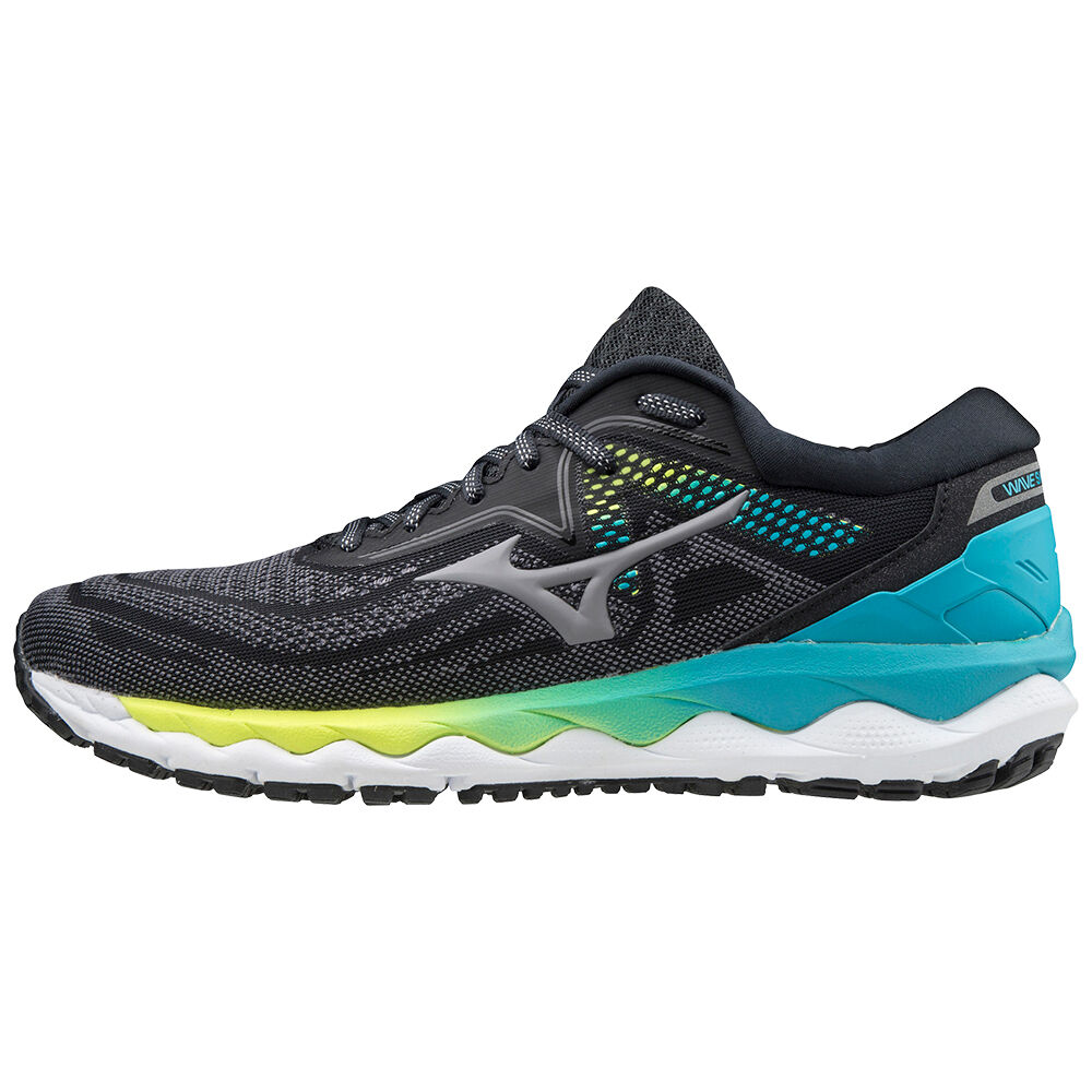 Scarpe Running Mizuno Wave Sky 4 Donna - Nere/Blu - 96250-QUHX